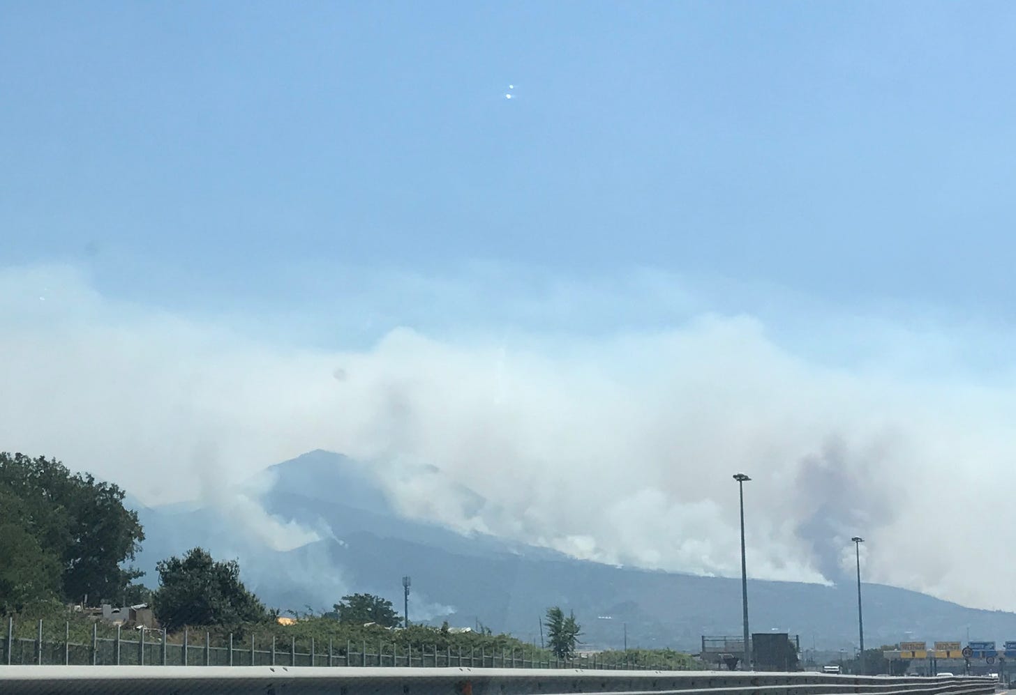 Toxic waste burning on Mount Vesuvius
