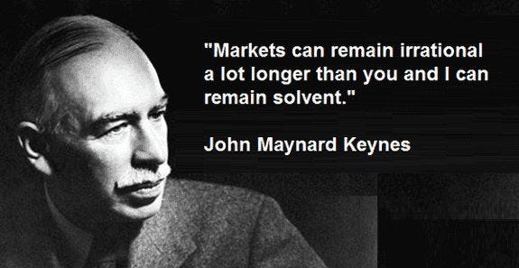 Omega Point on Twitter: "“Markets can remain irrational longer than you can  remain solvent” - John Maynard Keynes #Investing #Markets #Quote  #QuoteOfTheDay… https://t.co/bhyljfUSKh"