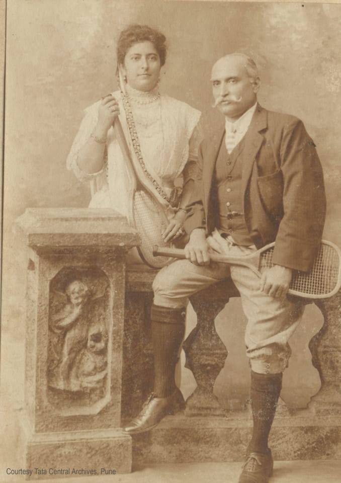 Sir Dorabji Tata and Lady Meherbai