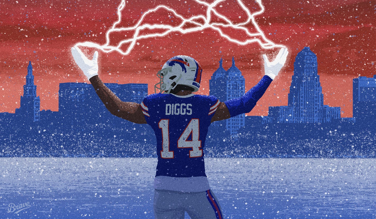 Bills Stefon Diggs gets emotional talking about what Josh Allen means to  him  syracusecom