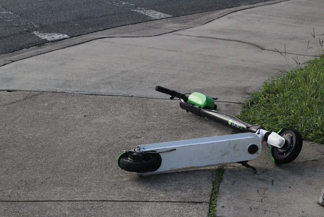 E-scooters are being found abandoned around FSU campus perimeters.