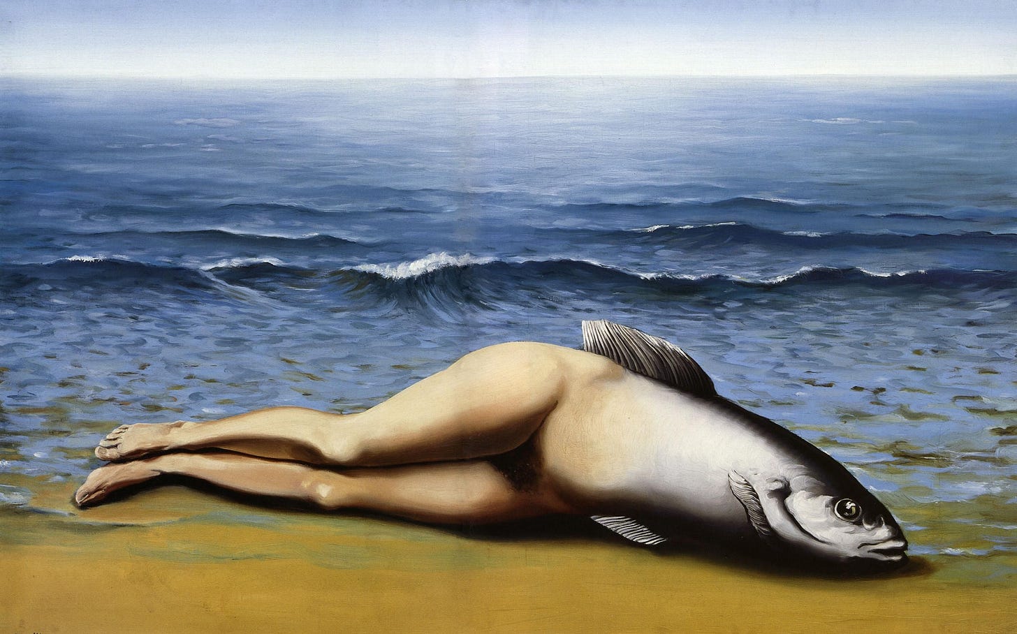 Rene Magritte Collective invention, 1934, 116×73 cm: Descripción de la obra  | Arthive