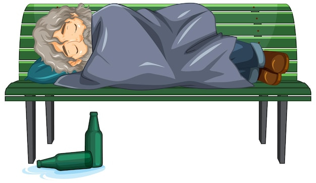 Old man sleeping Vectors & Illustrations for Free Download | Freepik