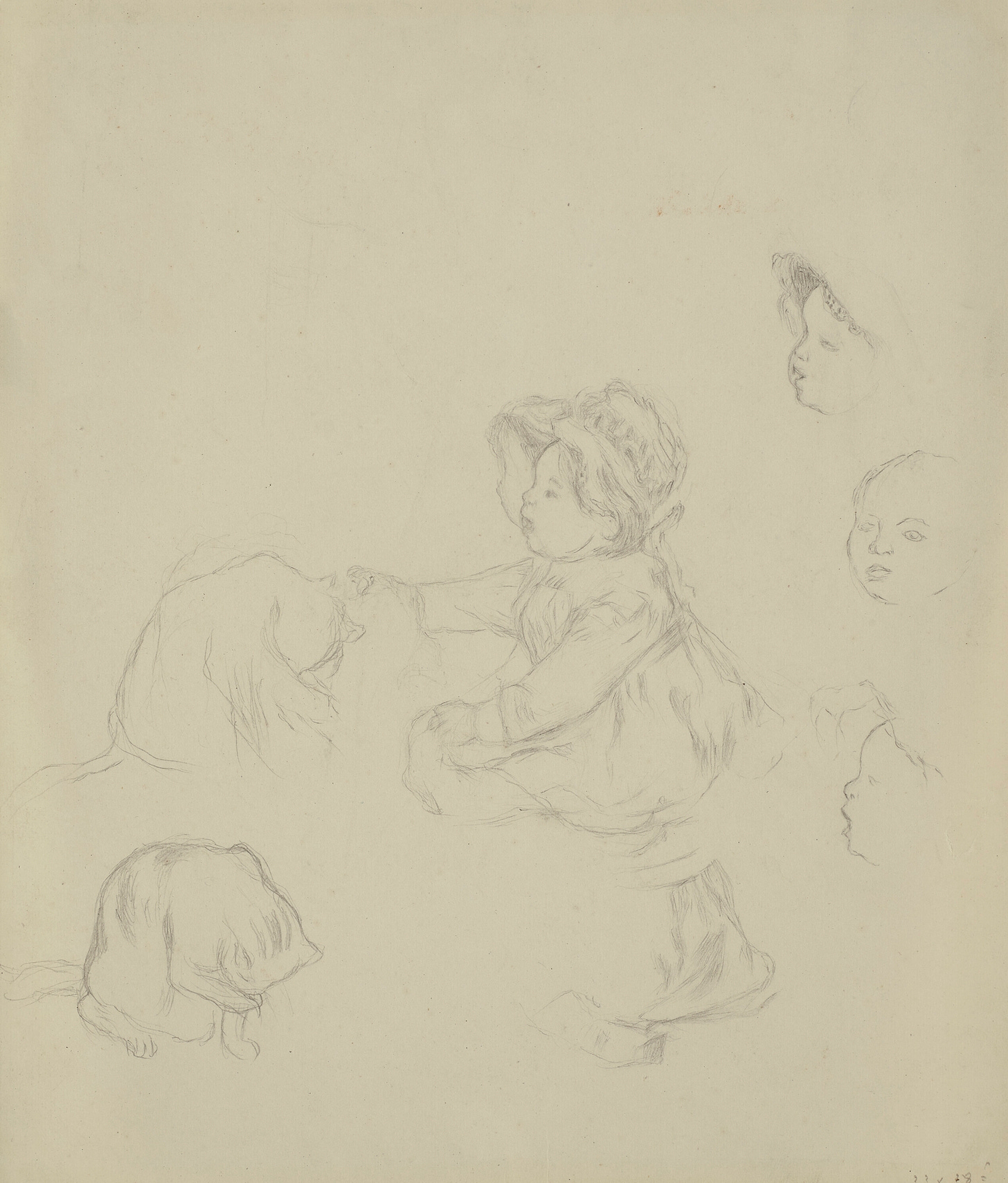 Étude d’enfant (1886) by Pierre-Auguste Renoir