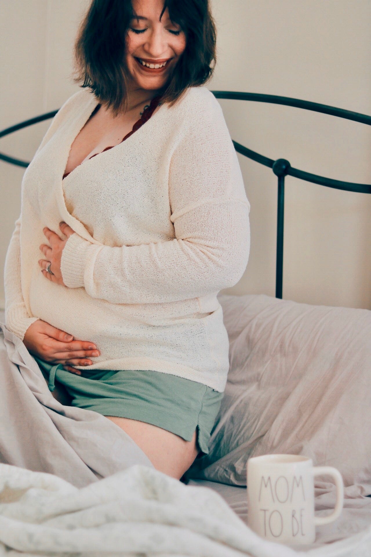 PinkBlush Maternity Sweater + 5 Things I Didn't Expect about Pregnancy