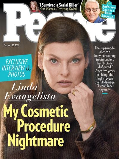 Linda Evangelista Shares First Photos of Her Body Since Fat ...