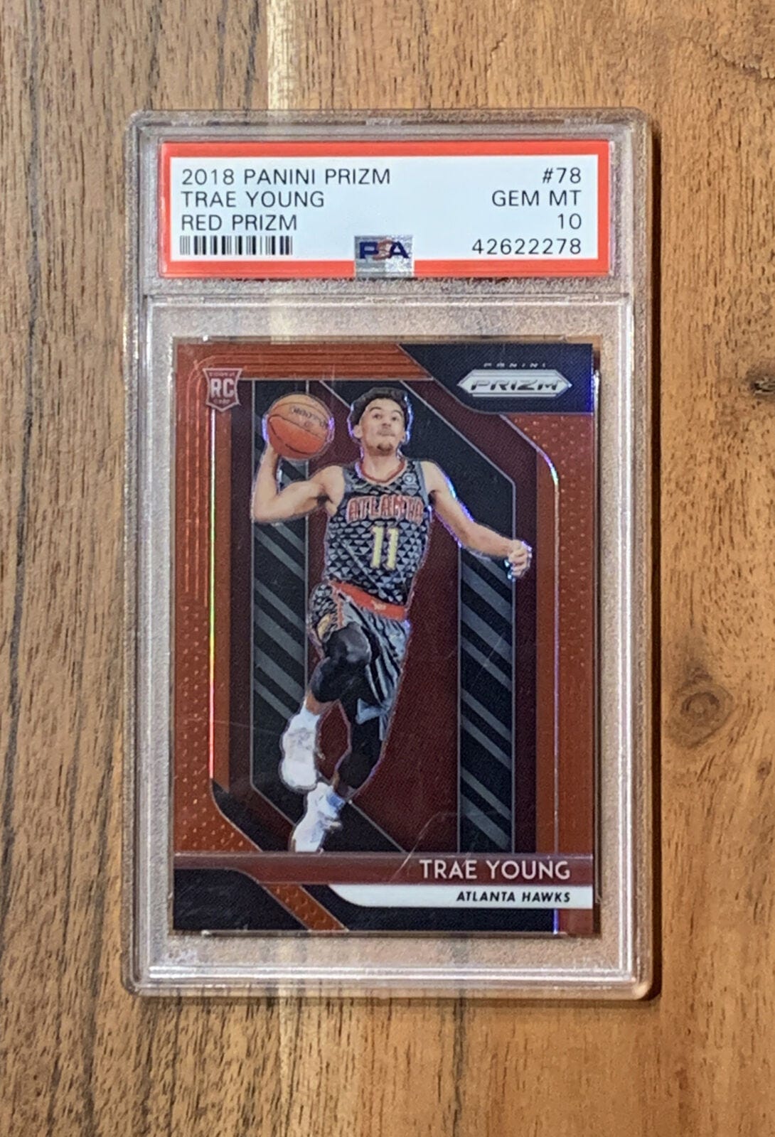 Image 1 - 2018 Panini Prizm Red /299 Trae Young PSA 10 #78 Rookie 🔥🔥🔥