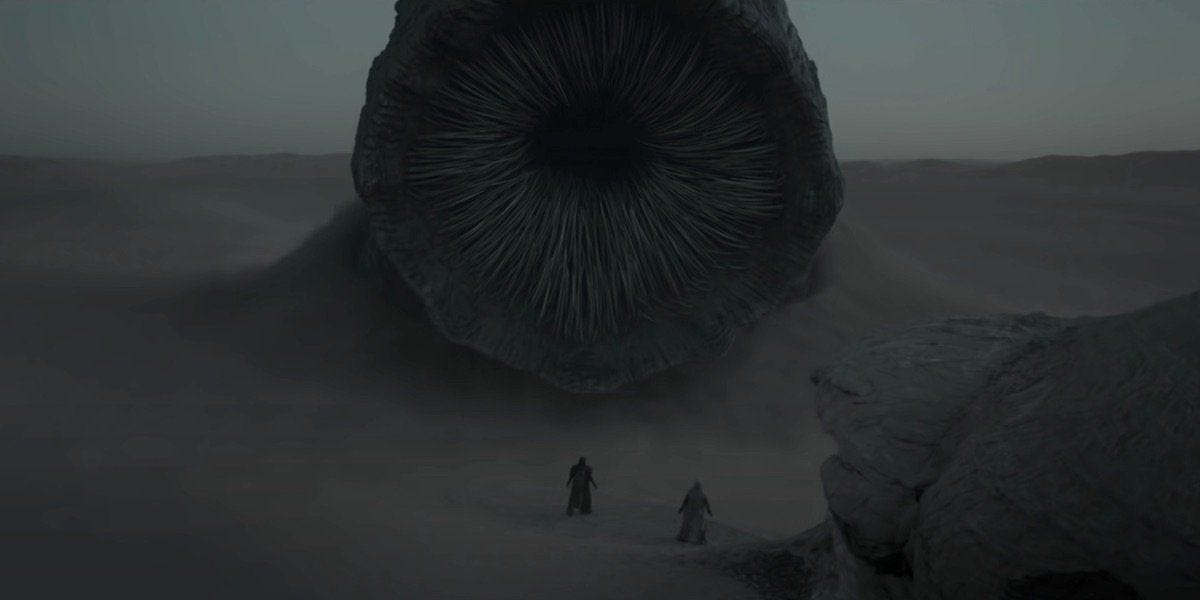 Dune&#39;s Giant Sandworm, Explained Ahead Of The Denis Villeneuve Movie |  Cinemablend