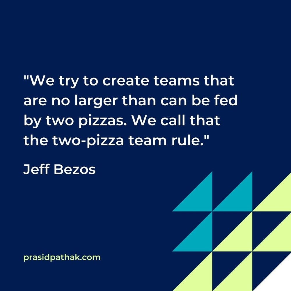 Jeff Bezos' Two-Pizza Rule