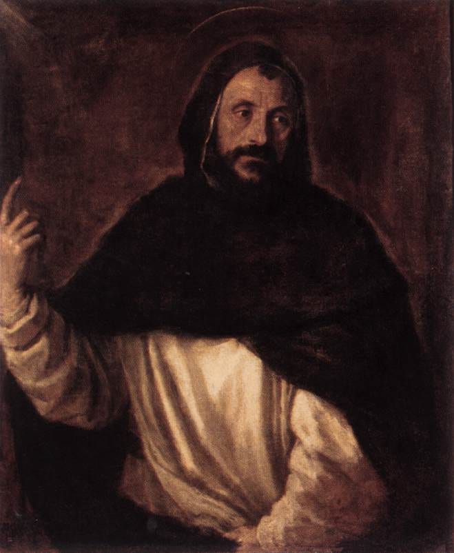 St Dominic - Titian - WikiArt.org - encyclopedia of visual arts