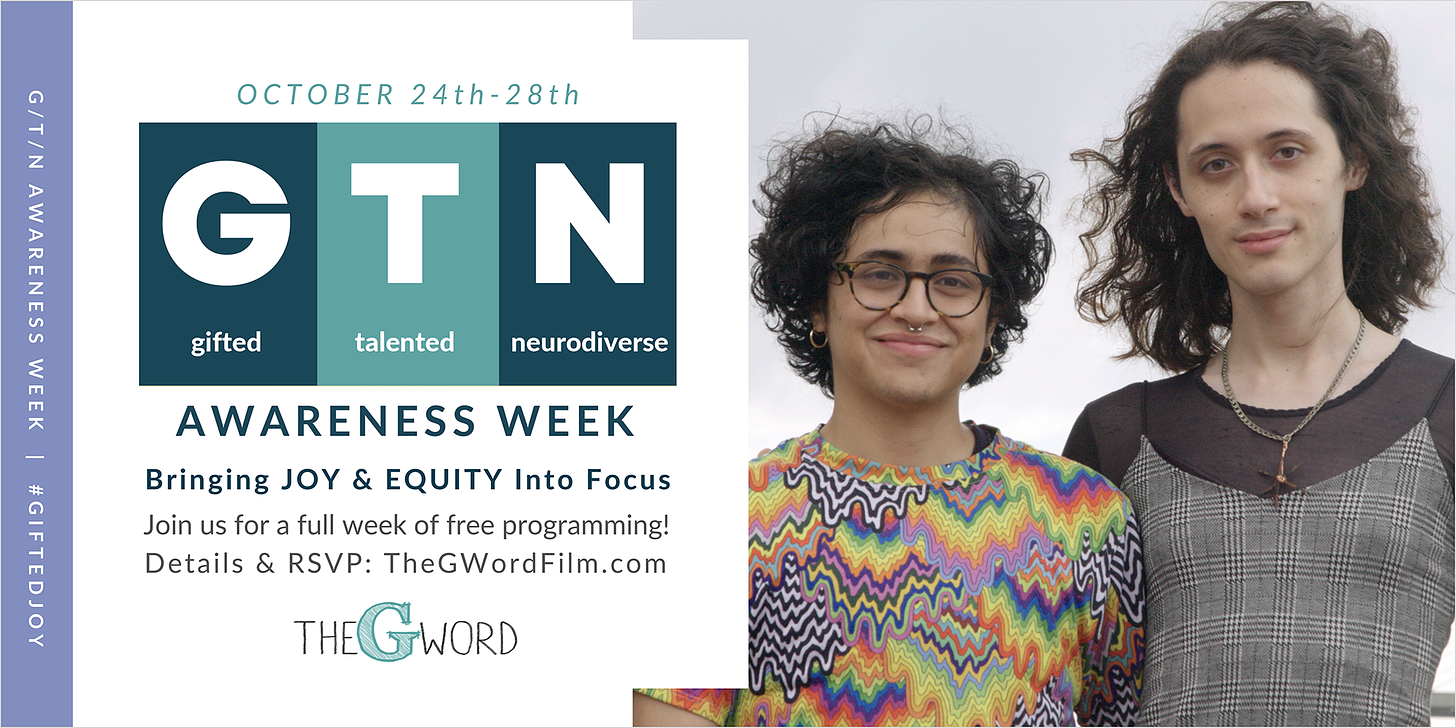 GTN Awareness Week, Bringing Joy & Equity into Focus. Image includes Ilan and Church from THE G WORD film.