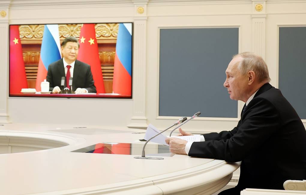 Chinese President Xi Jinping and Russian President Vladimir Putin Mikhail Klimentyev/Russian Presidential Press and Information Office/TASS