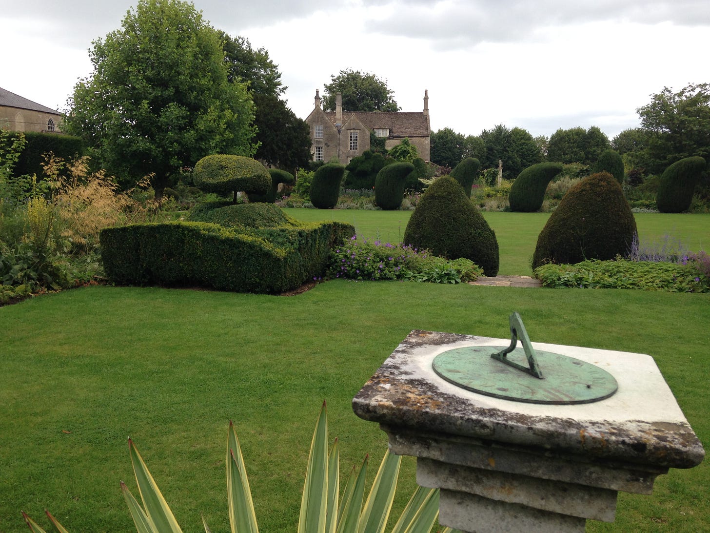 No one knows who invented the sundial. This one is located in The Courts Gardens, Holt, Wiltshire -  a National Trust property. Image: Roland’s Travels