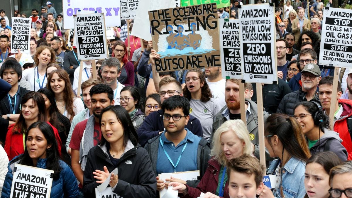 Amazon workers walk out to protest climate change inaction | CNN Business
