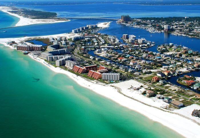 Destin View West to Okaloosa Island