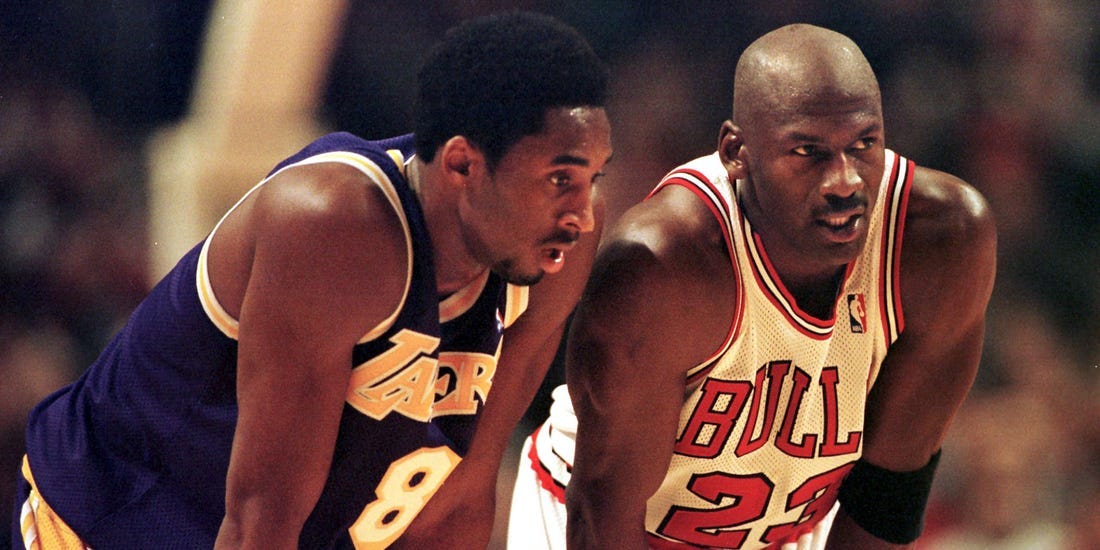 Image result for kobe bryant and michael jordan