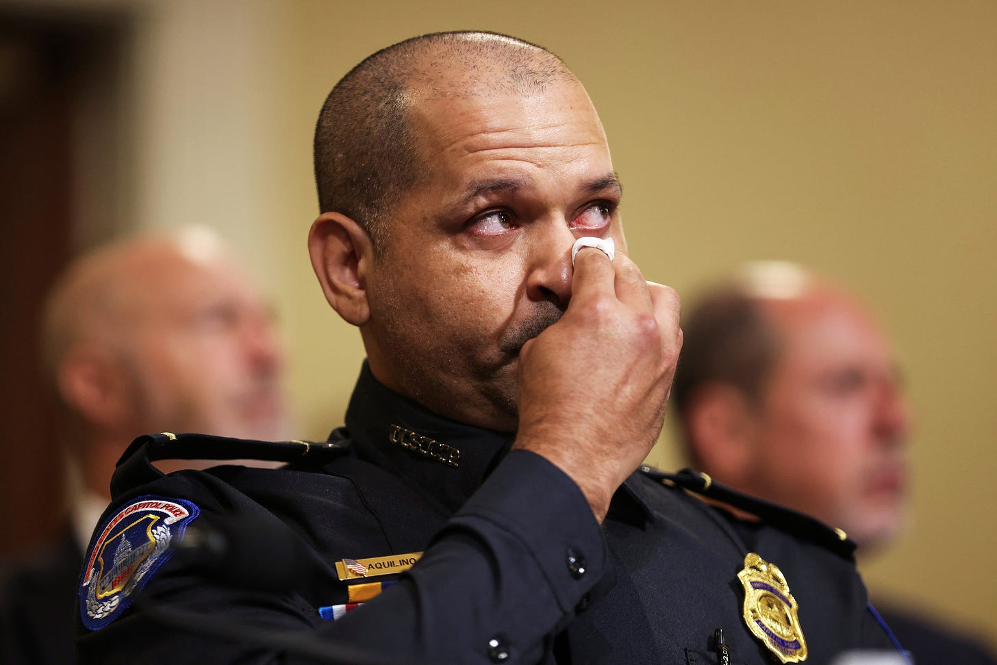 Latino officer tearfully describes devotion to defending Capitol during  Jan. 6 attack
