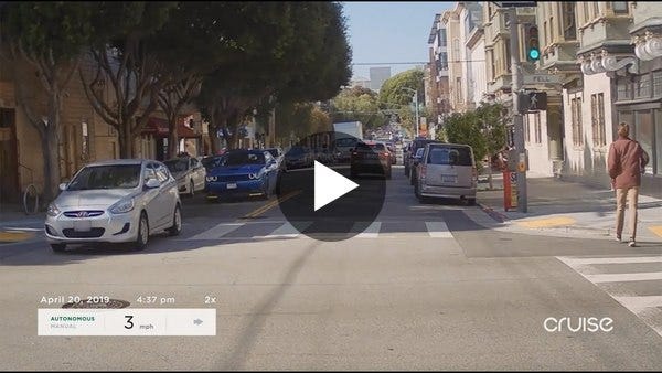 Cruise has released a video of *so* many left hand turns in SF. 