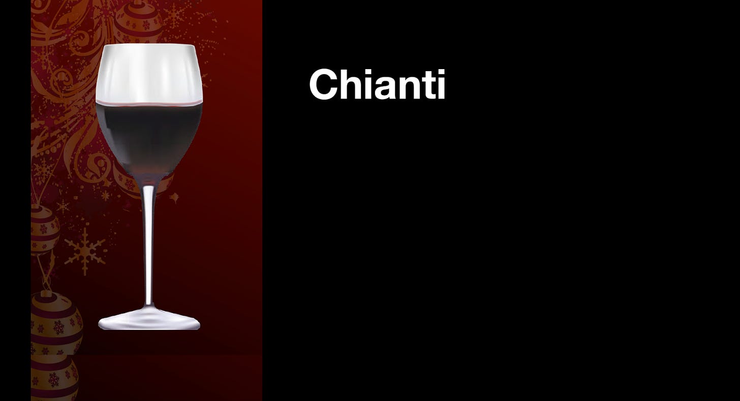 correct wine glass for chiante