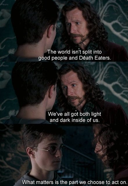 Harry Potter World on Twitter: "“We've all got both light and dark inside  of us.” – Sirius Black https://t.co/YXnKF3dlie" / Twitter