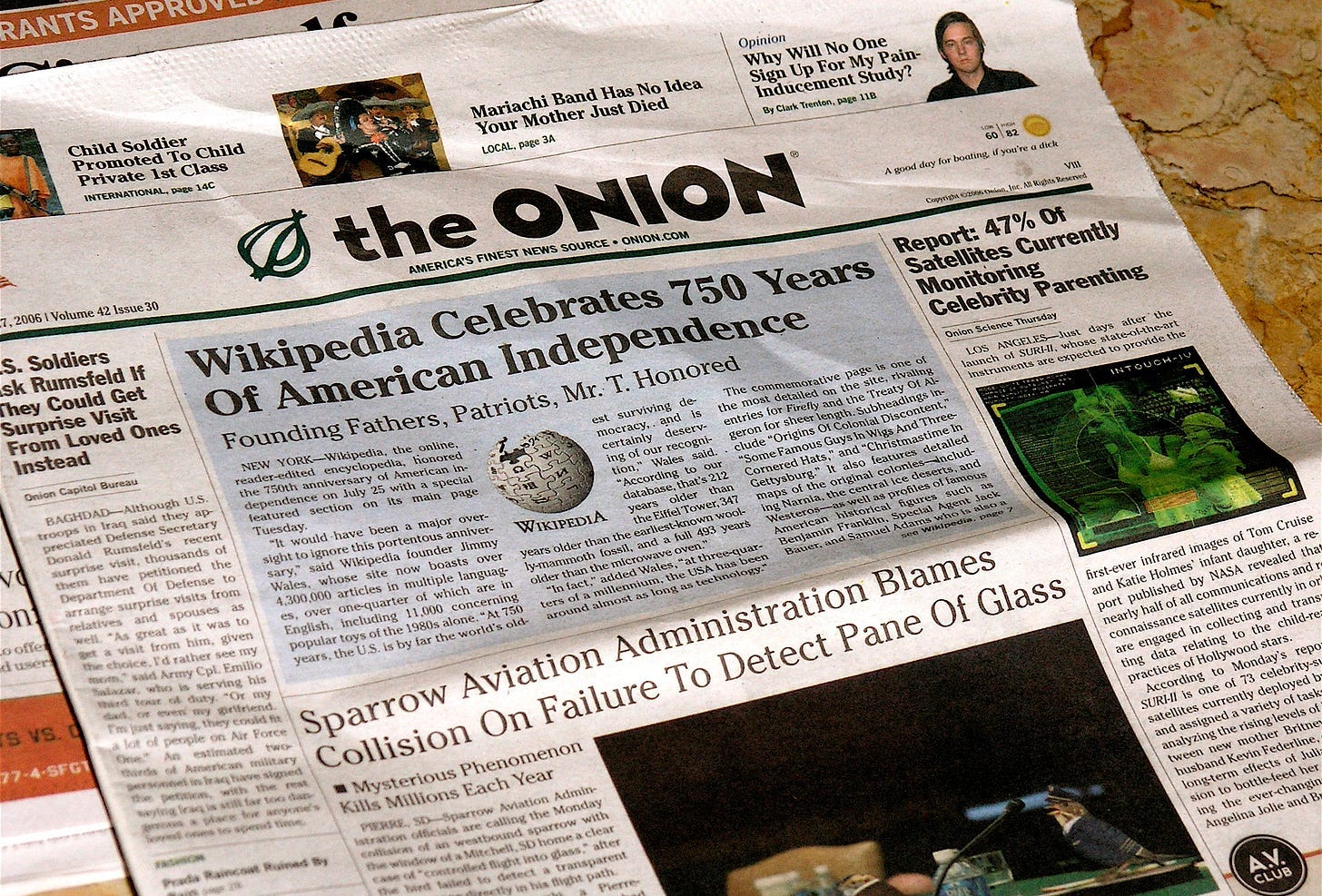 The Paris Review - Working at “The Onion”: Adventures in Tastelessness