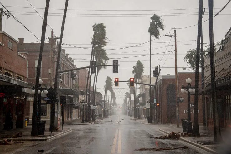 Tampa, Florida, cuando azotó el huracán Ian Credit... Hilary Swift para The New York Times