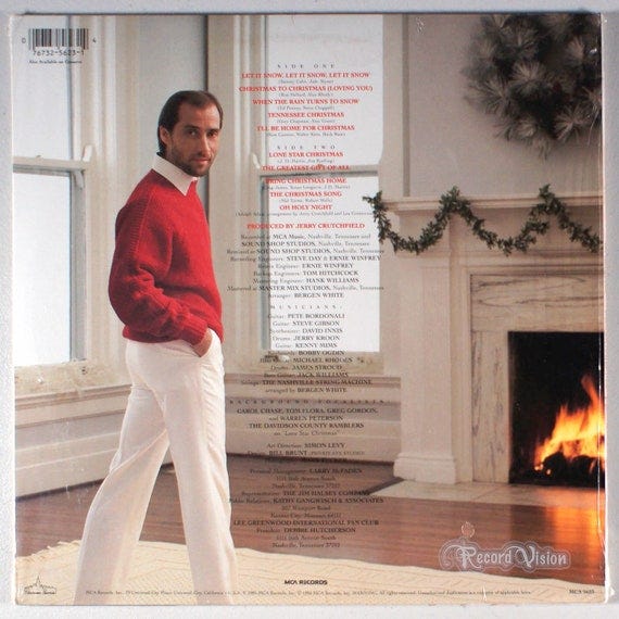Lee Greenwood Christmas to Christmas 1985 SEALED Vinyl | Etsy