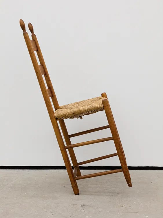 A chair designed to be leant back in.