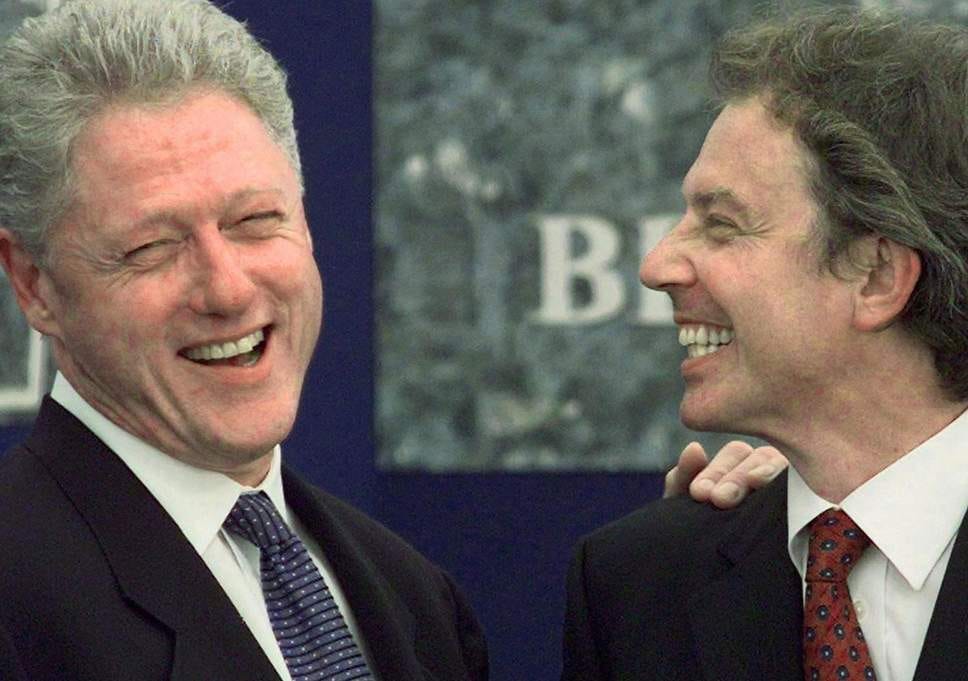 Bill Clinton and Tony Blair