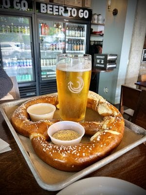 Photo of Breakside Brewery- Lake Oswego - Lake Oswego, OR, US. IPA and pretzel!