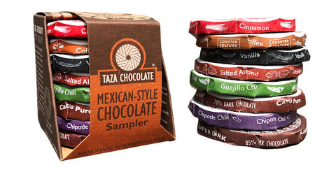Mexican-Style Chocolate Sampler with 8 flavors