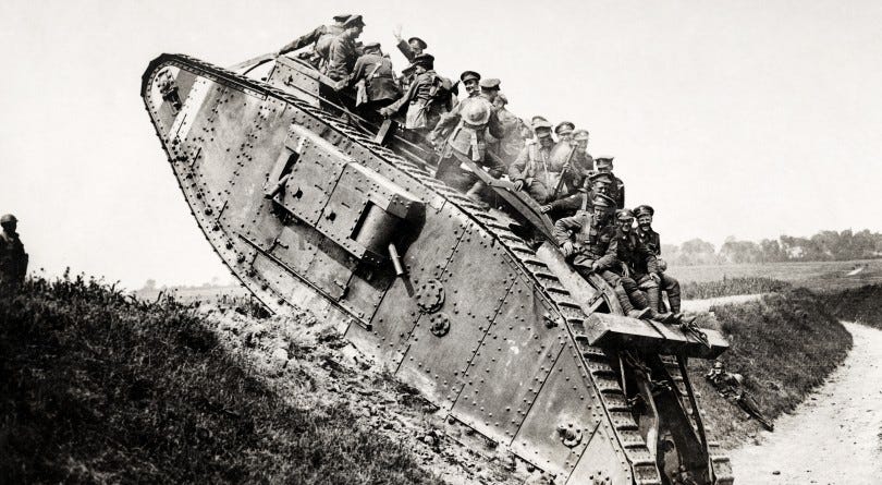 The First World War brought the end of cavalry and the advent of the tank -  Macleans.ca