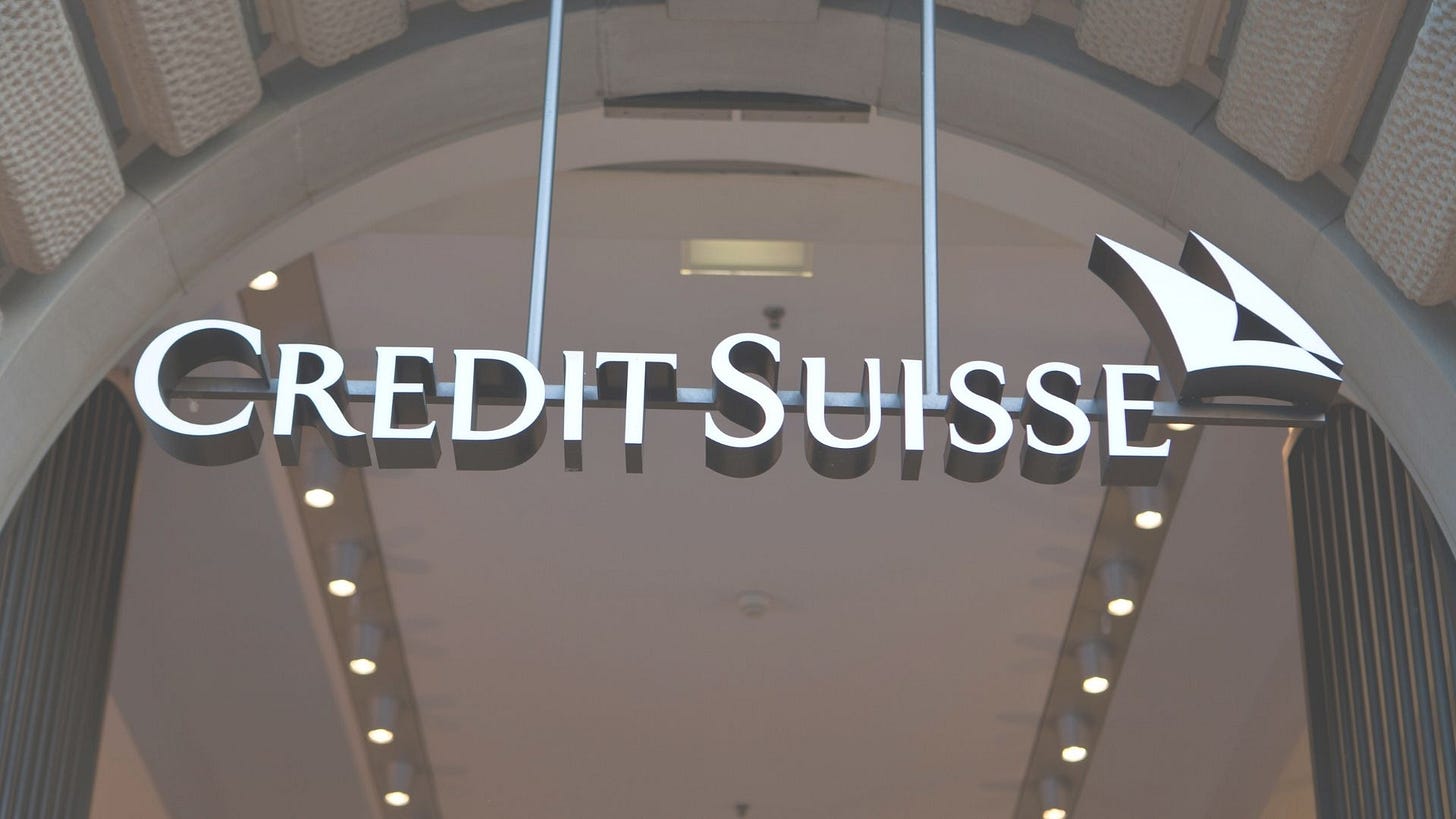 Credit Suisse signage