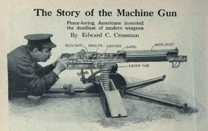 The Story of the Machine Gun: Peace-loving Americans invented the deadliest of modern weapons