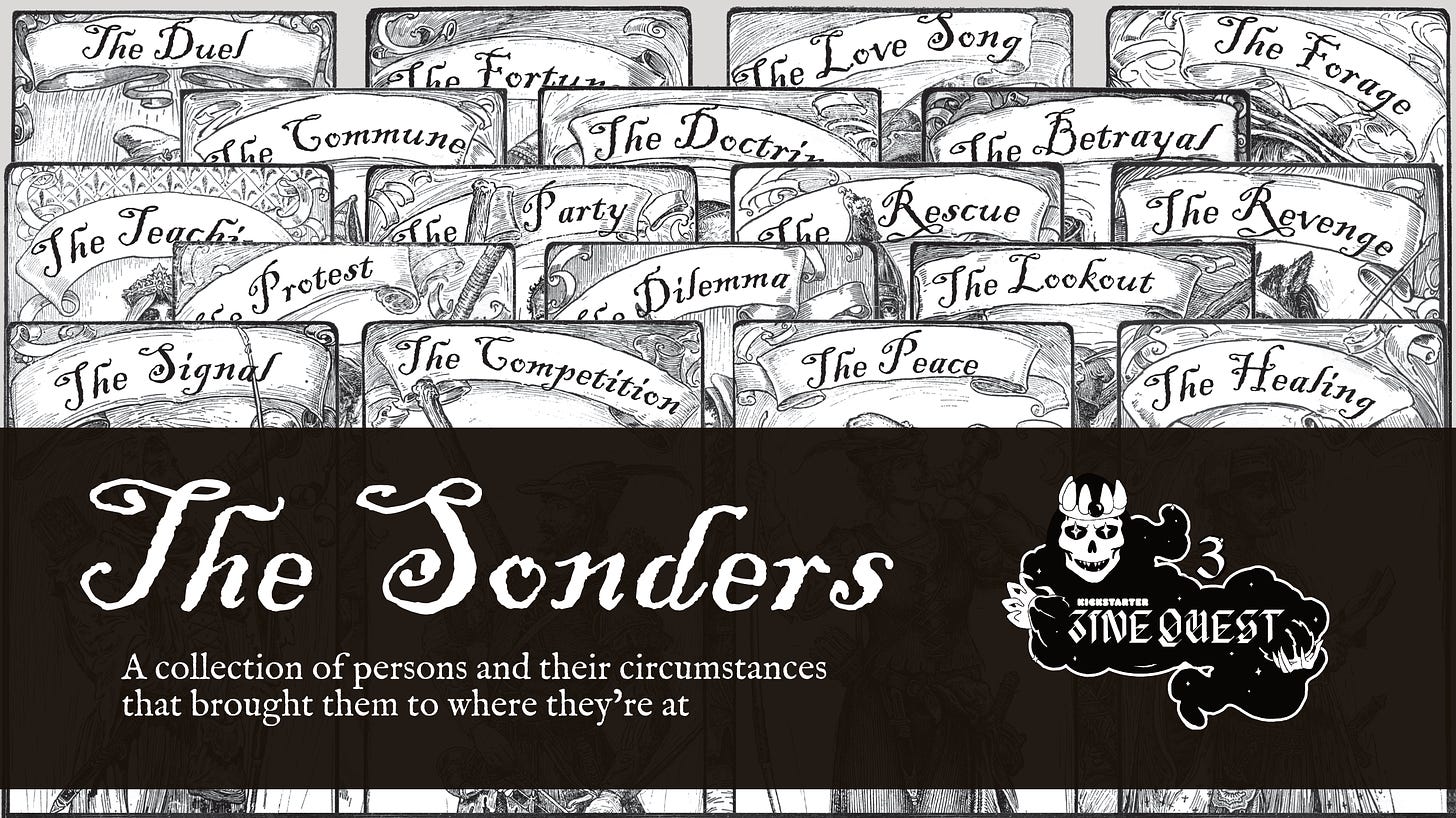 Image of The Sonders Zine Quest page