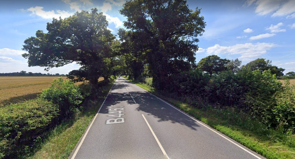 The Straight Mile, Bourton on Dunsmore. Picture from Google Street View