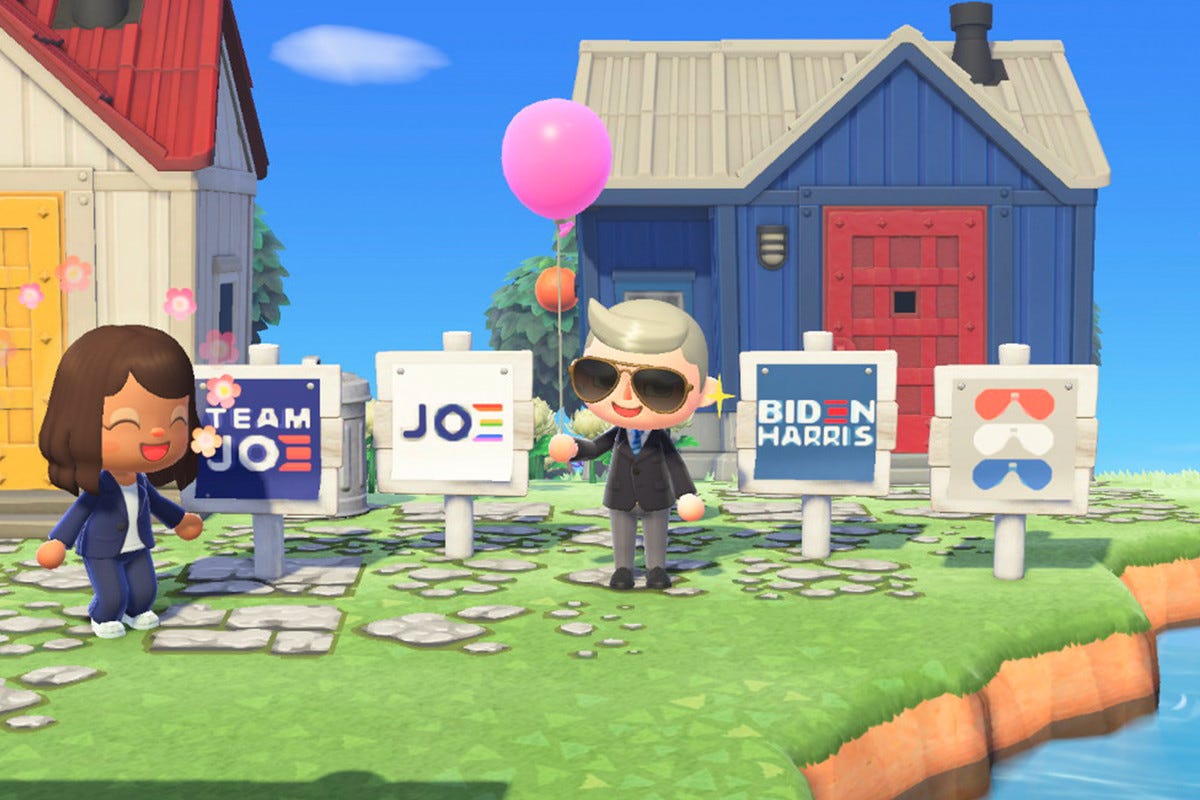 Biden campaign launches official Animal Crossing: New Horizons yard signs -  The Verge