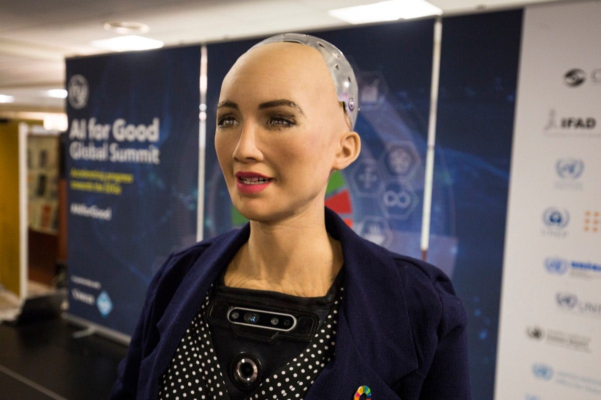 **FILE** Sophia the Robot (Courtesy of Wikimedia Commons)