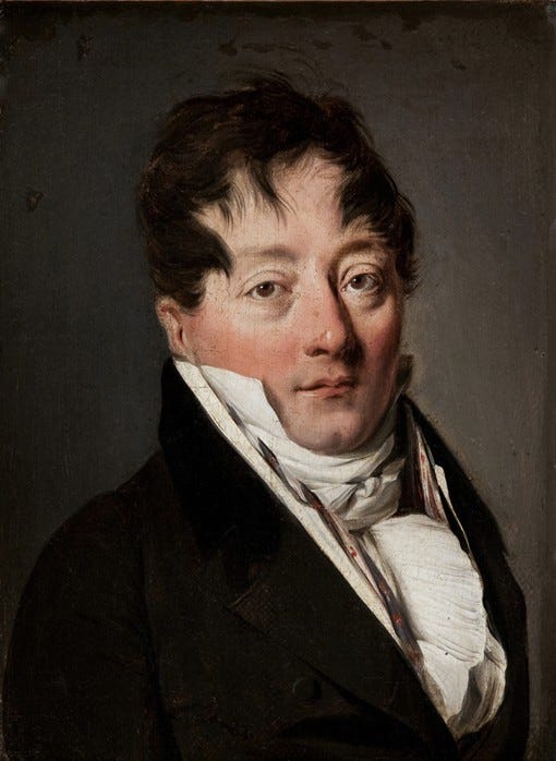 Portrait of Alexandre Balthazar Laurent - Louis-Léopold Boilly en  reproducción impresa o copia al óleo sobre lienzo.