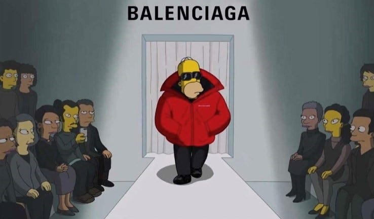 Balenciaga&#39;s SS22 show was a special episode of The Simpsons Womenswear |  Dazed