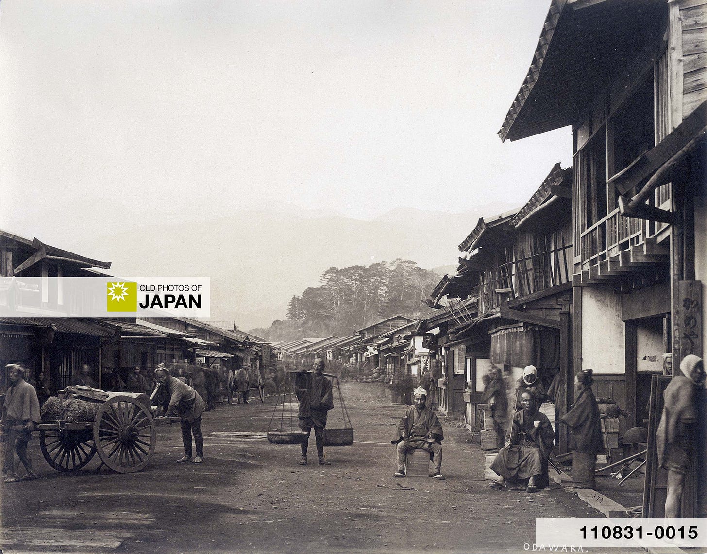 110831-0015 - Odawara on the Tokaido, 1870s