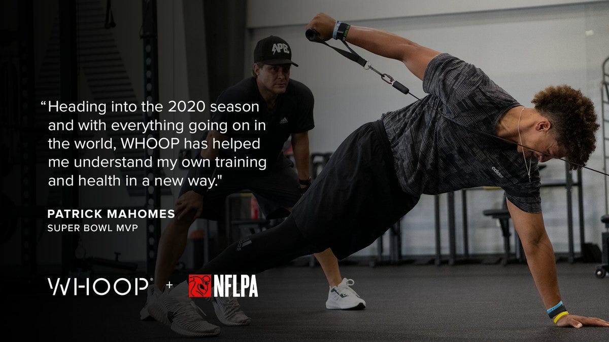 WHOOP on Twitter: "Time to get back to work ⏰ @PatrickMahomes  #poweredbywhoop https://t.co/vqkRbhw2X7… "