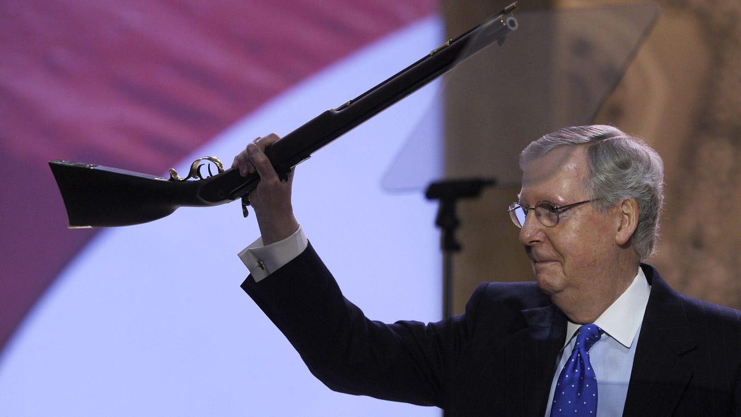 Image result for Trump McConnell guns