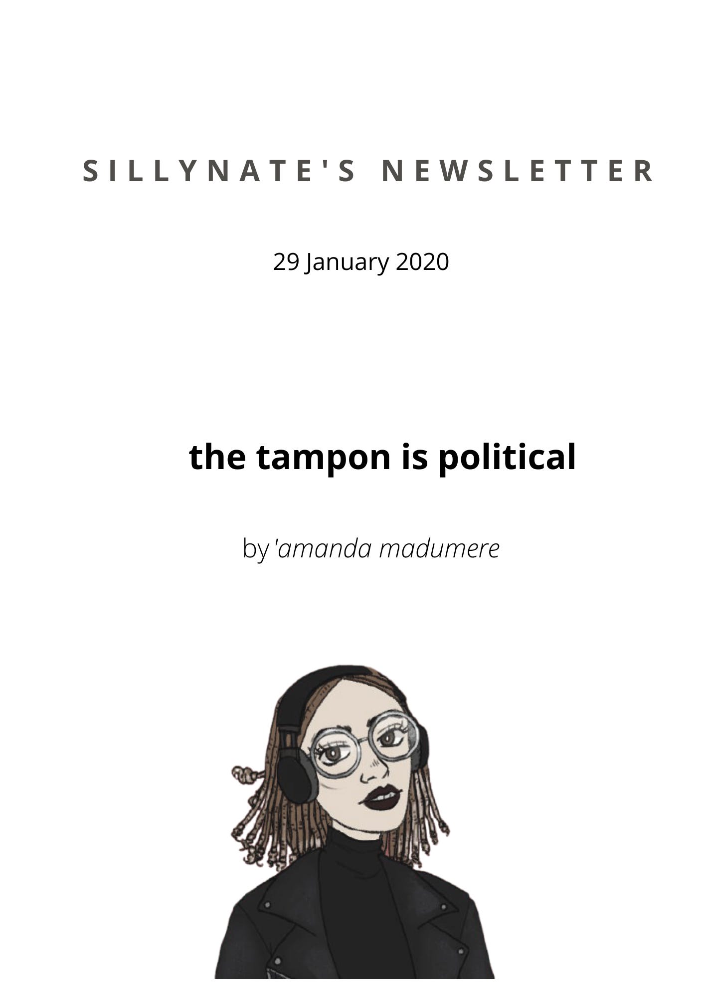 the tampon is political; essay by 'amanda madumere