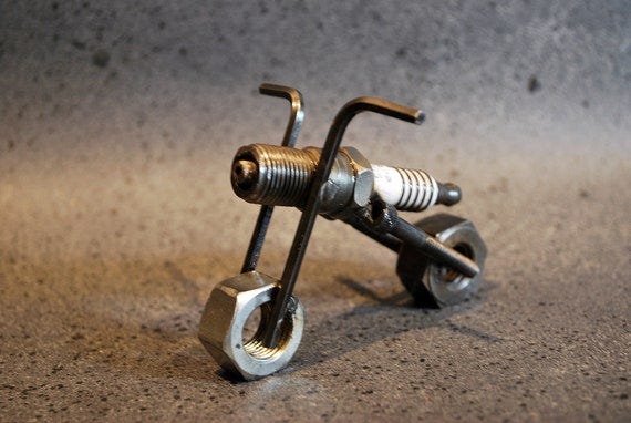 Spark Plug Bike - Etsy UK