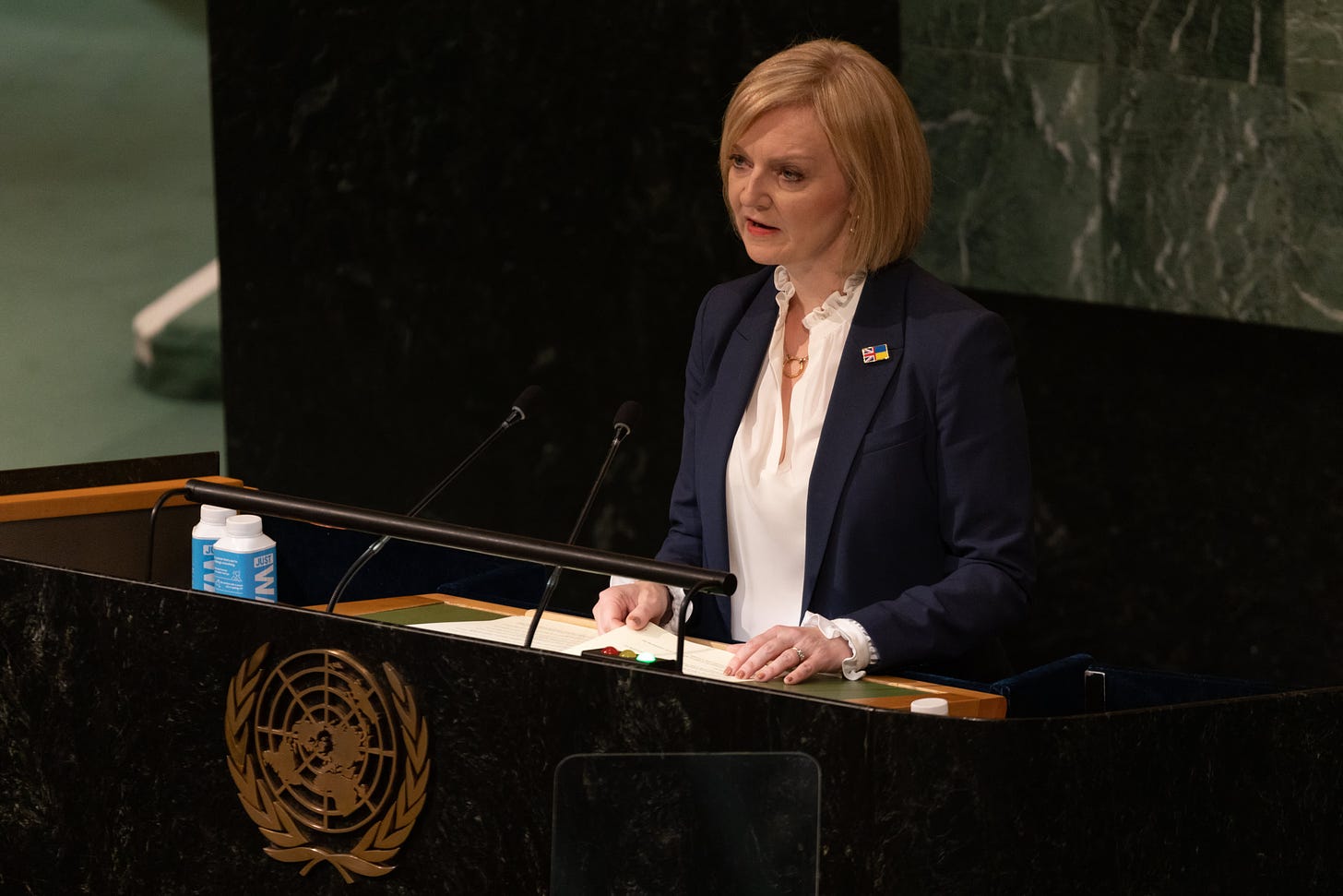 UK Prime Minister Liz Truss slams Putin, hails queen in debut UN speech