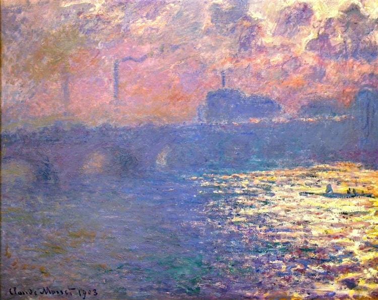 Waterloo Bridge, Sunlight Effect, 1903 - Claude Monet - WikiArt.org