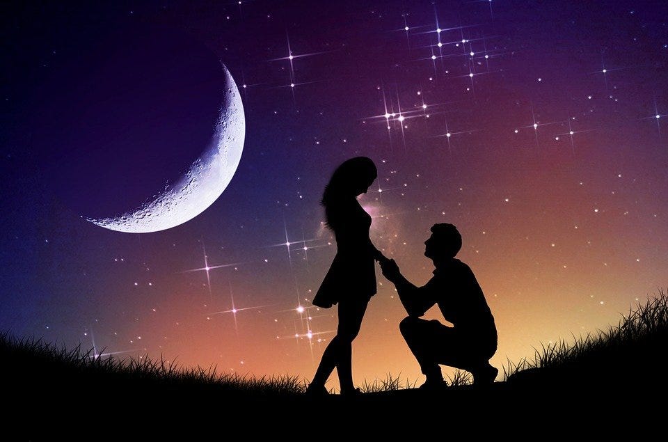Couple, Silhouette, Love, Romance, Proposal, Propose