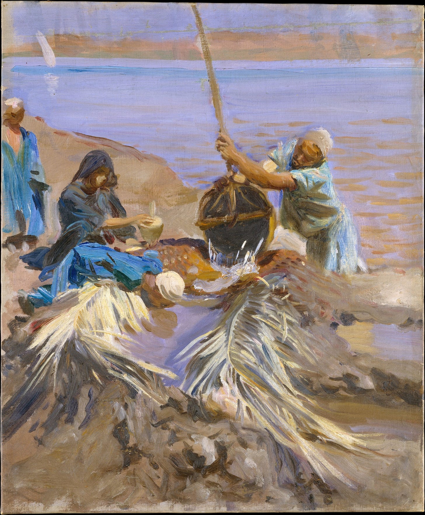 Egyptians Raising Water from the Nile (between 1890 and 1891)
