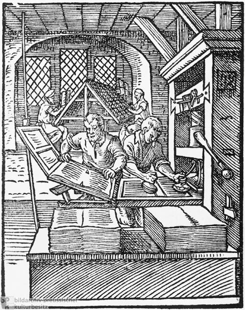 Städtische Handwerke – Der Buchdrucker (1568)